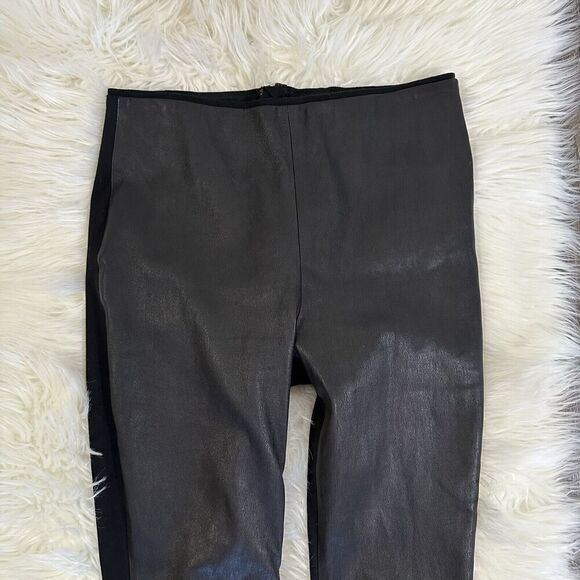Rag & Bone Womens Lamb Leather Pull On Pants Size 4 Mixed Media - Picture 2 of 5